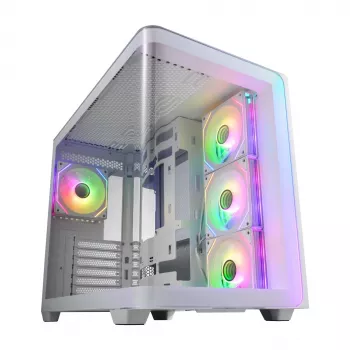 Korpusas FSP M580-WA Midi Tower baltas ARGB