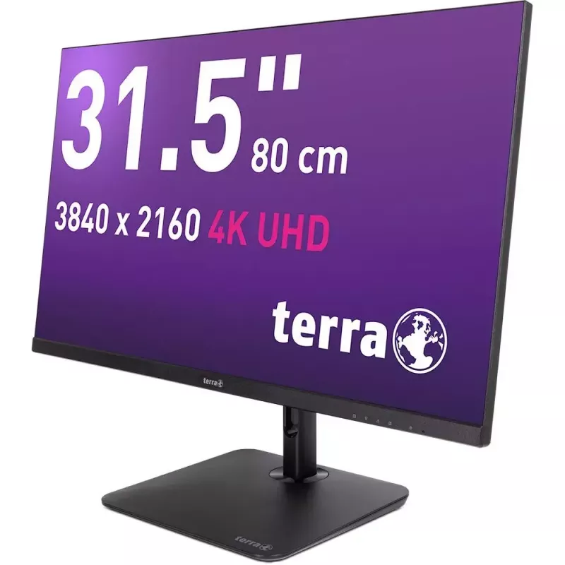 TERRA 3030234 monitor kompiuterinis 80 cm (31,5 colio) 3840 x 2160 pikselių 4K Ultra HD LCD juodas