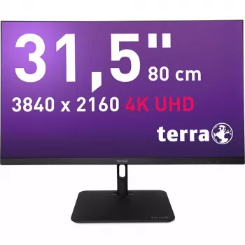 TERRA 3030234 monitor kompiuterinis 80 cm (31,5 colio) 3840 x 2160 pikselių 4K Ultra HD LCD juodas