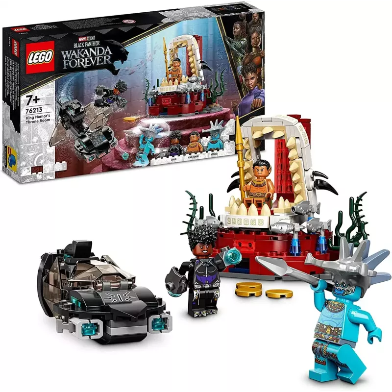 LEGO Super Heroes Marvel 76213 Karaliaus Namoro sosto salė, 355 vnt. detalių, nuo 7 m.