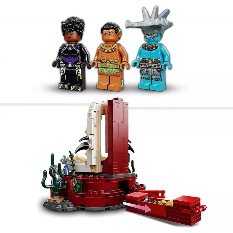 LEGO Super Heroes Marvel 76213 Karaliaus Namoro sosto salė, 355 vnt. detalių, nuo 7 m.