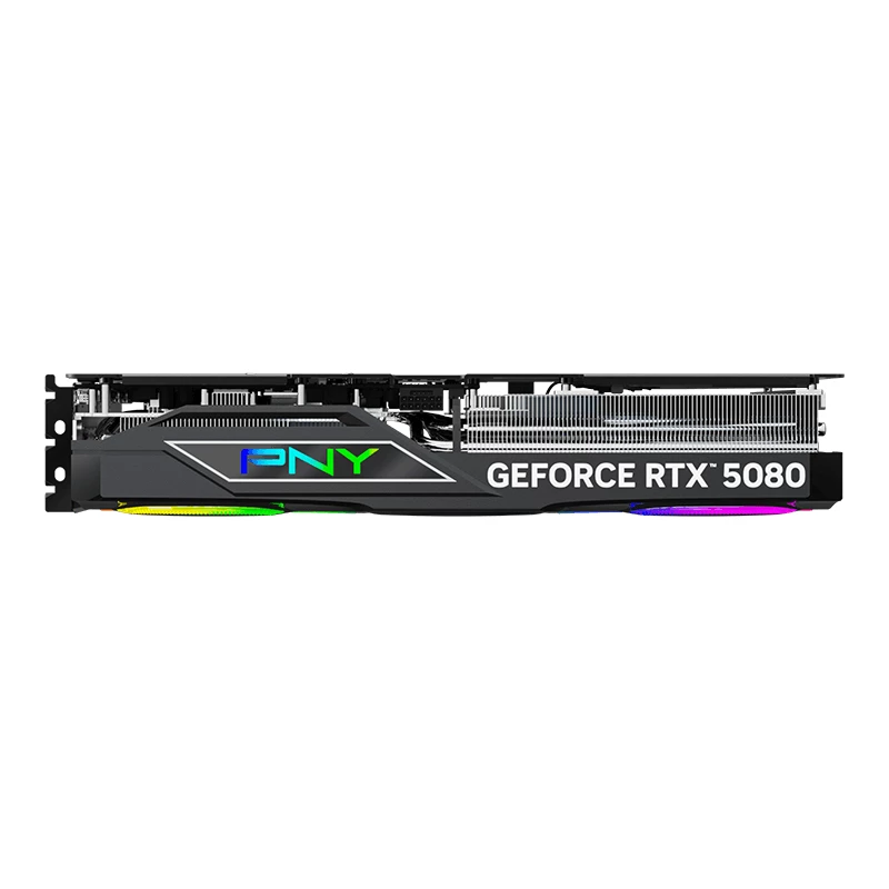 PNY GeForce RTX 5080 16GB ARGB Overclocked Triple Fan vaizdo plokštė - 16GB GDDR7 - DisplayPort 2.1b / HDMI 2.1b