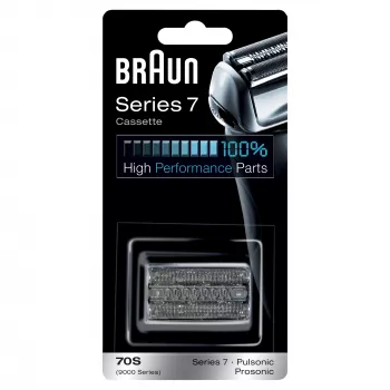 Braun Series 7 70S elektrinio skustuvo galvutės keitimo kasetė – sidabrinė