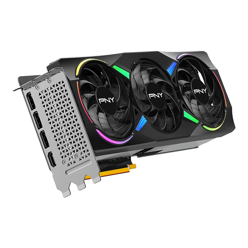 PNY GeForce RTX 5070 Ti 16 GB ARGB Overclocked Triple Fan – 16 GB GDDR7 – DisplayPort 2.1b / HDMI 2.1b