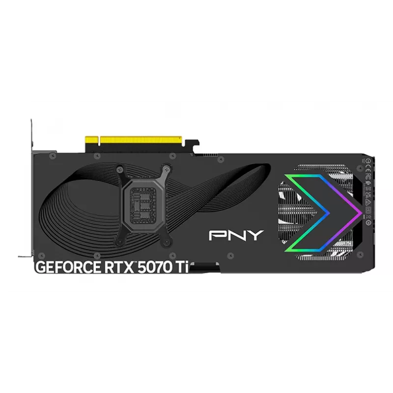 PNY GeForce RTX 5070 Ti 16 GB ARGB Overclocked Triple Fan – 16 GB GDDR7 – DisplayPort 2.1b / HDMI 2.1b
