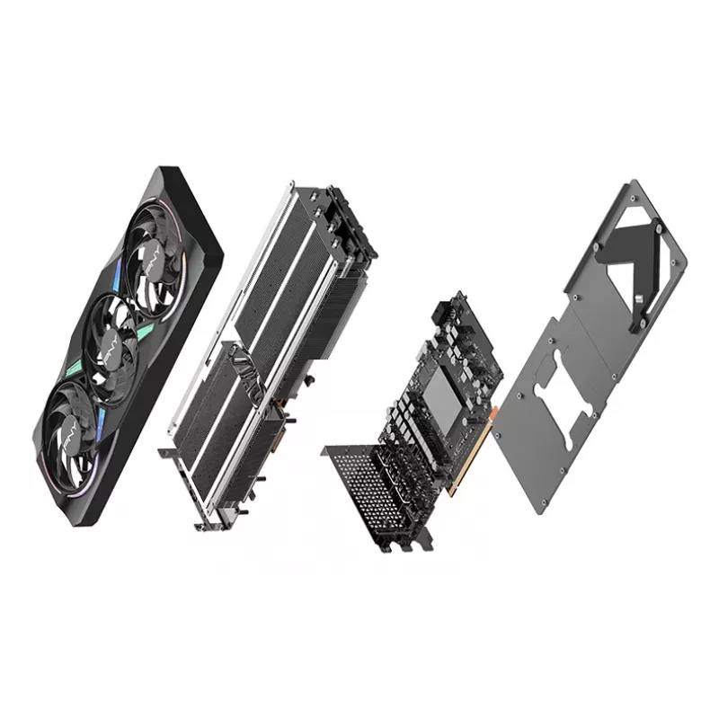 PNY GeForce RTX 5070 Ti 16 GB ARGB Overclocked Triple Fan – 16 GB GDDR7 – DisplayPort 2.1b / HDMI 2.1b