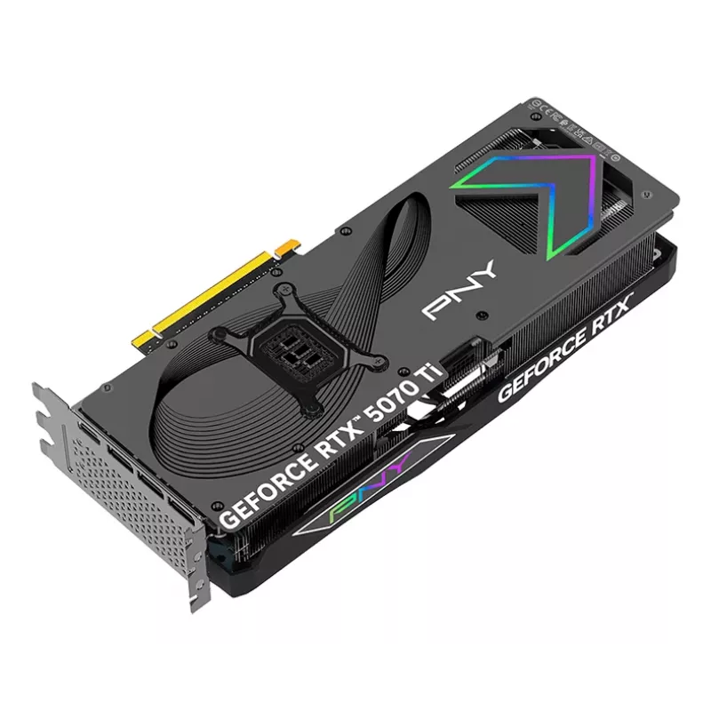 PNY GeForce RTX 5070 Ti 16 GB ARGB Overclocked Triple Fan – 16 GB GDDR7 – DisplayPort 2.1b / HDMI 2.1b