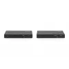 DIGITUS HDBaseT KVM prailgintuvų rinkinys. 150 m 4K/60 Hz. USB 2.0. PoC. IR. juoda