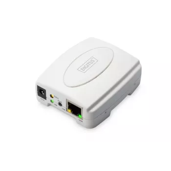 DIGITUS USB spausdintuvo serveris, 1 prievadas, 1x RJ45, 1x USB A, USB 2.0, visoms OS