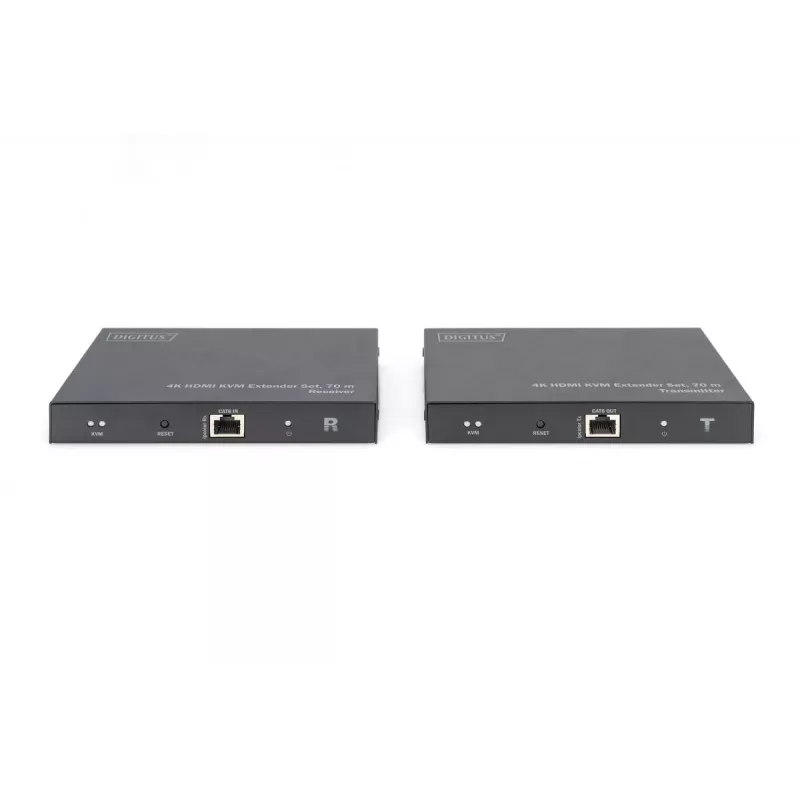 DIGITUS HDMI 2.0 KVM prailgintuvų rinkinys – 70 m, USB 1.1, lietimui jautrių ekranų palaikymas