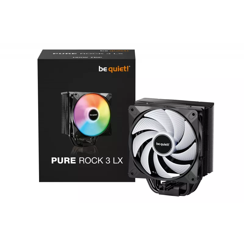 be quiet! Pure Rock 3 LX procesoriaus aušintuvas 12 cm juodas 1 vnt.