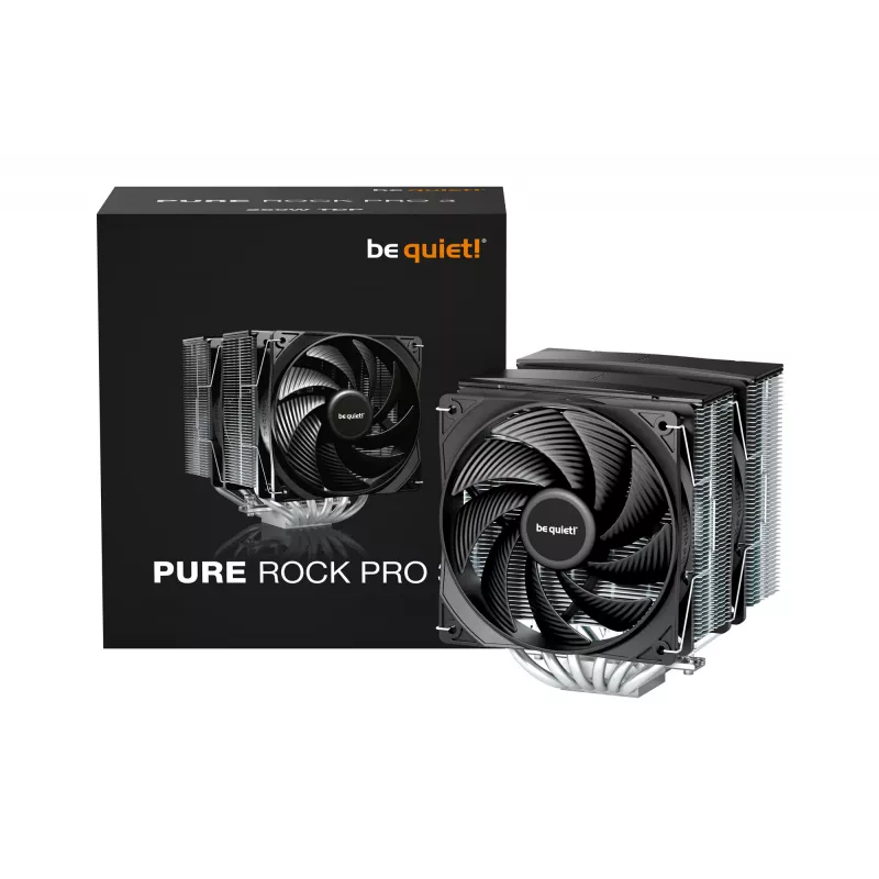 be quiet! Pure Rock Pro 3 procesoriaus aušintuvas 12 cm sidabrinis 1 vnt.