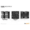 be quiet! Pure Rock Pro 3 procesoriaus aušintuvas 12 cm sidabrinis 1 vnt.
