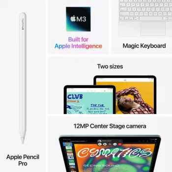 APPLE iPad Air (2025) - M3 - 11 colių - 7 karta - Wi-Fi - 128GB - Žvaigždžių šviesa