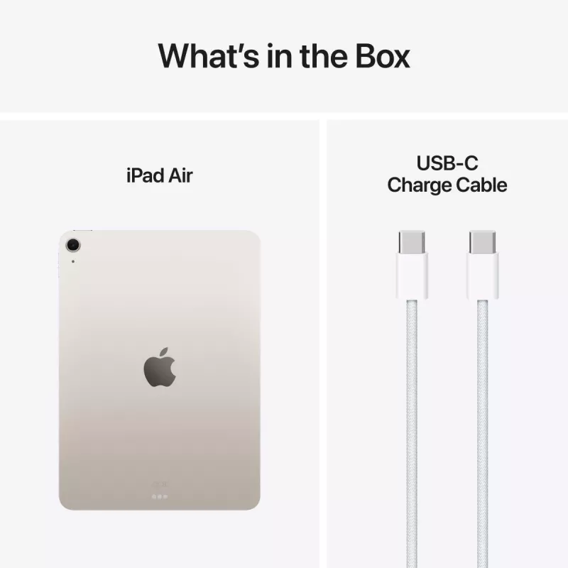 APPLE iPad Air (2025) - M3 - 11 colių - 7 karta - Wi-Fi - 128GB - Žvaigždžių šviesa