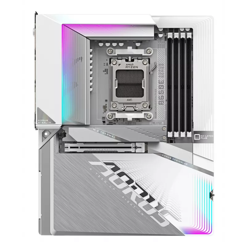 Motininė plokštė GIGABYTE B650E AORUS STEALTH ICE, AMD B650E, lizdas AM5, ATX