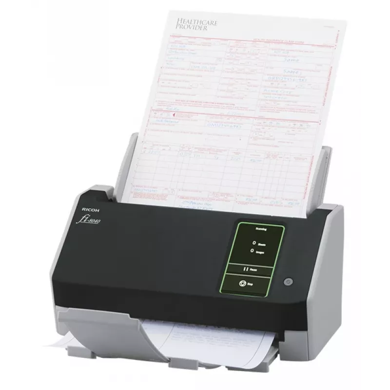 Ricoh fi-8040 ADF + rankinis padavimas skaitytuvas 600 x 600 DPI A4 juoda, pilka