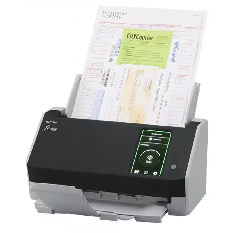 Ricoh fi-8040 ADF + rankinis padavimas skaitytuvas 600 x 600 DPI A4 juoda, pilka