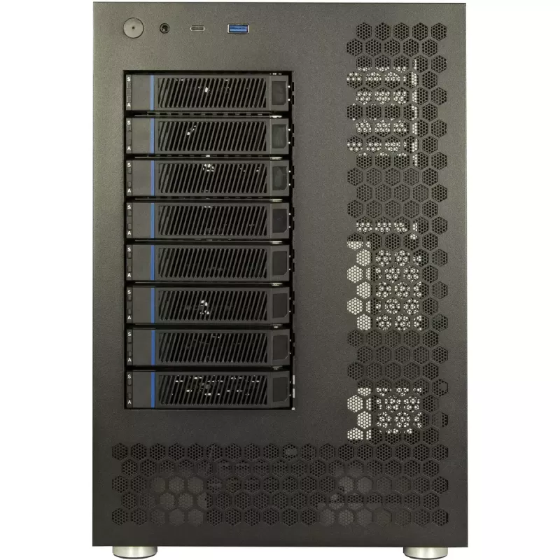 HDD korpusas Inter-Tech NAS-8 2,5/3,5 col. juodas