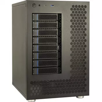 HDD korpusas Inter-Tech NAS-8 2,5/3,5 col. juodas