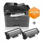 Brother MFC-L2827DWXL daugiafunkcinis spausdintuvas Lazerinis A4 1200 x 1200 DPI 32 ppm Wi-Fi