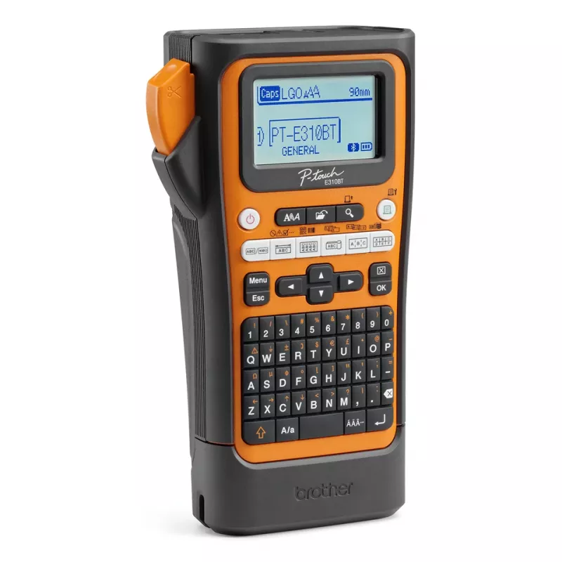 Brother PT-E310BTVP etikečių spausdintuvas, terminis perdavimas, 180 x 180 DPI, 20 mm/s, laidinis ir belaidis, HSE/TZe, Bluetooth, QWERTY