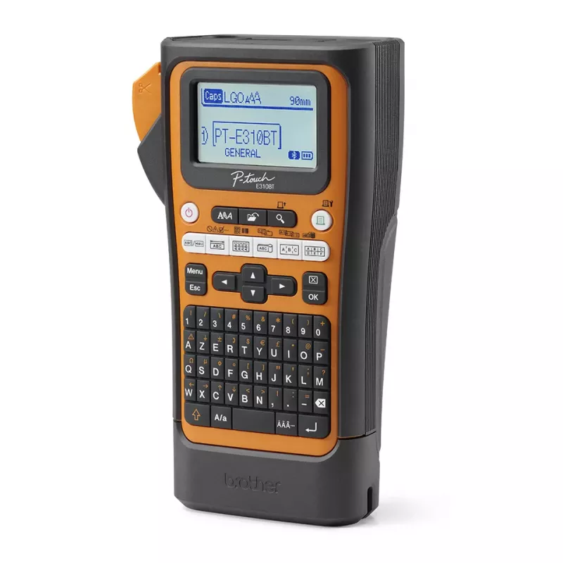 Brother PT-E310BTVP etikečių spausdintuvas, terminis perdavimas, 180 x 180 DPI, 20 mm/s, laidinis ir belaidis, HSE/TZe, Bluetooth, QWERTY