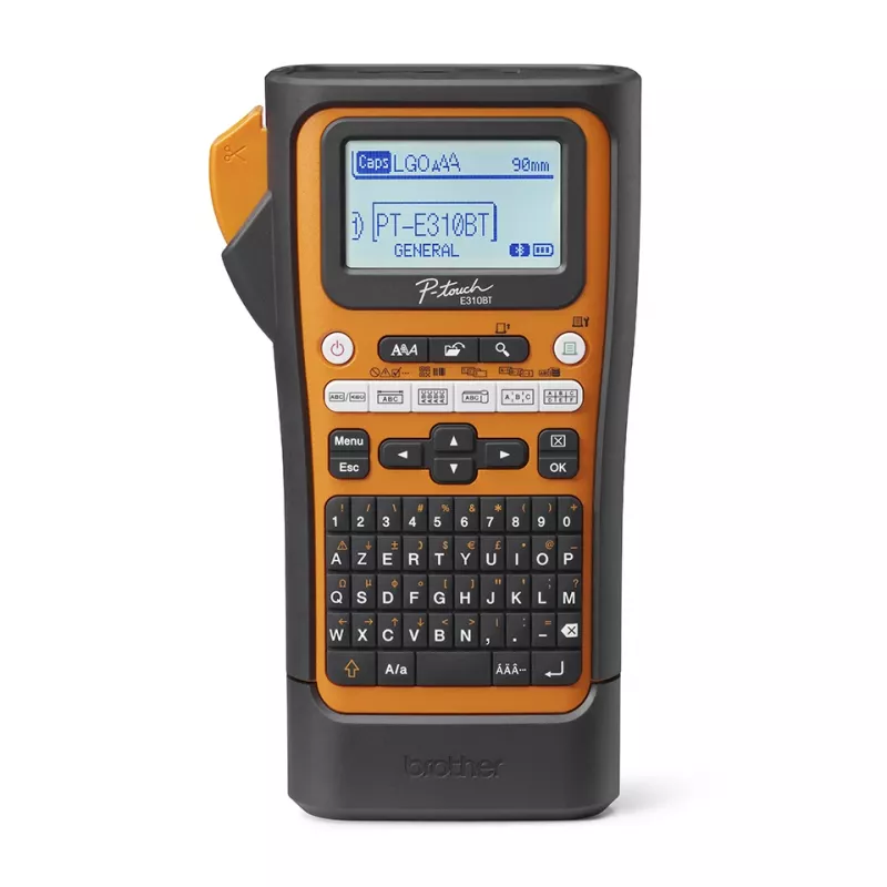 Brother PT-E310BTVP etikečių spausdintuvas, terminis perdavimas, 180 x 180 DPI, 20 mm/s, laidinis ir belaidis, HSE/TZe, Bluetooth, QWERTY