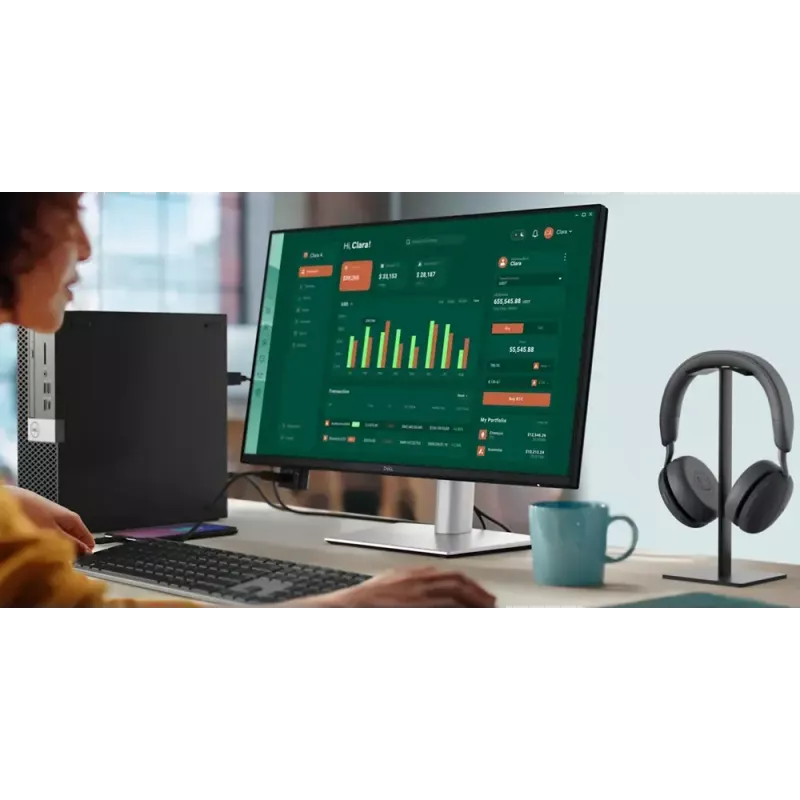 DELL Pro Plus P2425D monitorius 61 cm (24 col.) 2560 x 1440 pikselių Quad HD LCD juodas, sidabrinis