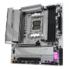 GIGABYTE B650M AORUS ELITE AX ICE pagrindinė plokštė – AMD Ryzen 9000 serijos procesoriams, 12+2+2 fazių VRM, iki 8000MHz DDR5 (OC), 1xPCIe 5.0 + 1xPCIe 4.0 M.2, 2.5GbE LAN, WIFI 6E, USB 3.2 Gen 2x2