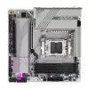 GIGABYTE B650M AORUS ELITE AX ICE pagrindinė plokštė – AMD Ryzen 9000 serijos procesoriams, 12+2+2 fazių VRM, iki 8000MHz DDR5 (OC), 1xPCIe 5.0 + 1xPCIe 4.0 M.2, 2.5GbE LAN, WIFI 6E, USB 3.2 Gen 2x2