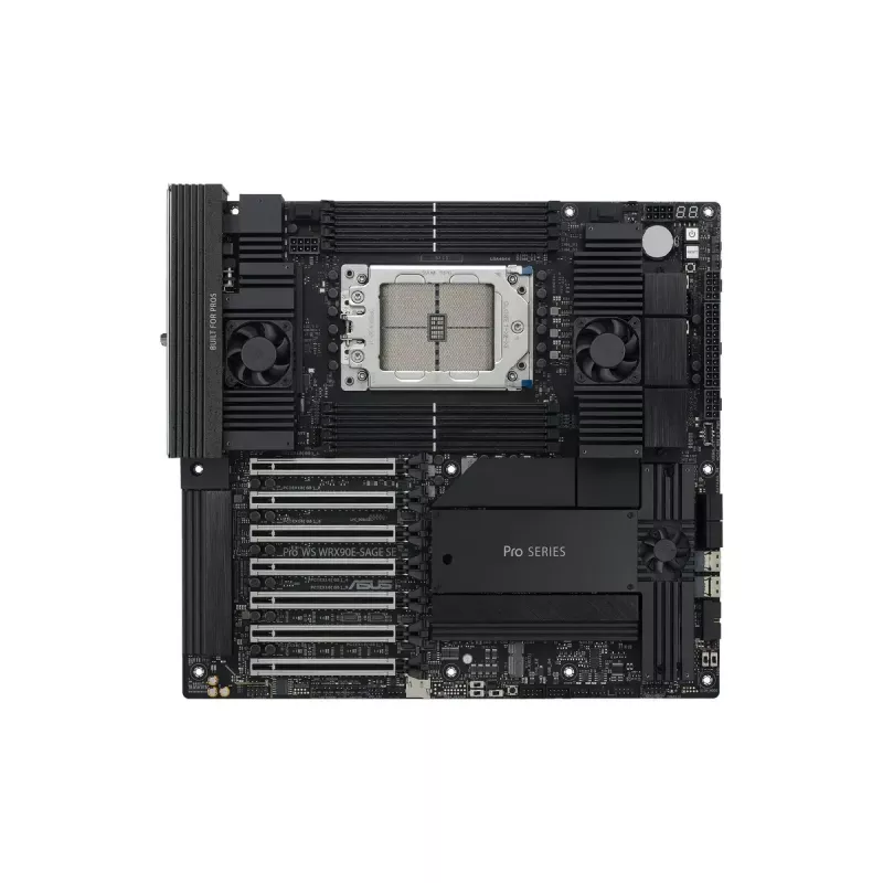 Motininė plokštė ASUS PRO WS WRX90E-SAGE SE, AMD WRX90, lizdas sTR5, EEB, 8x DDR5 DIMM, 7x PCIe x16 GEN5, 4x M.2, 2x USB4 GEN3X2