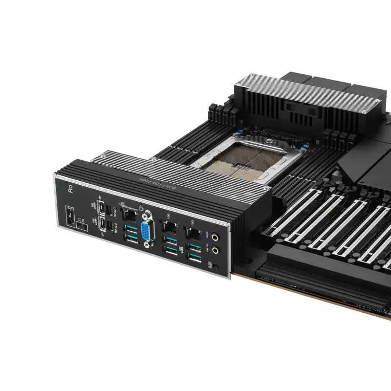 Motininė plokštė ASUS PRO WS WRX90E-SAGE SE, AMD WRX90, lizdas sTR5, EEB, 8x DDR5 DIMM, 7x PCIe x16 GEN5, 4x M.2, 2x USB4 GEN3X2