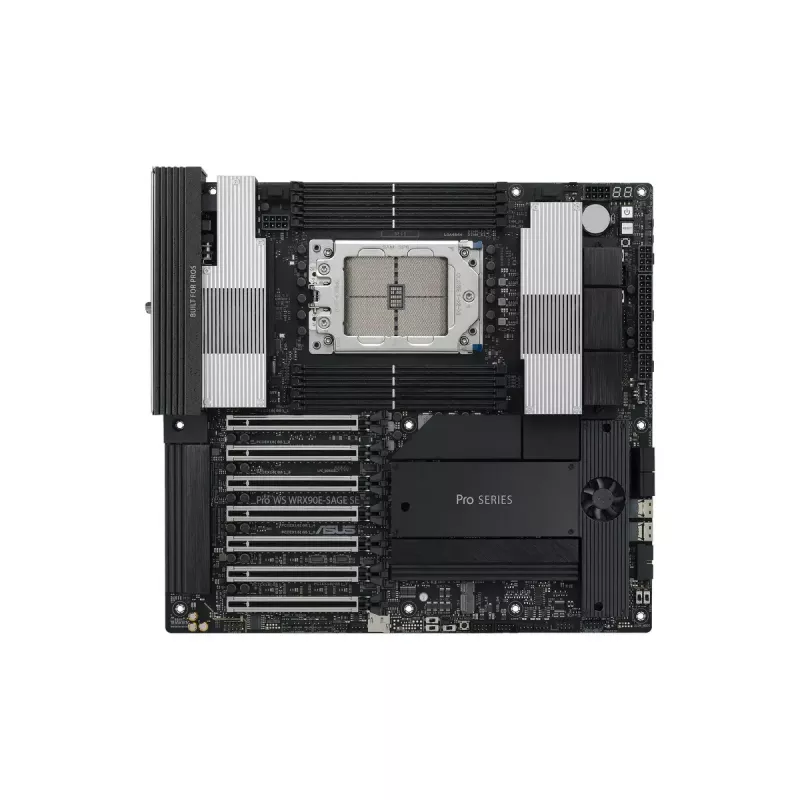 Motininė plokštė ASUS PRO WS WRX90E-SAGE SE, AMD WRX90, lizdas sTR5, EEB, 8x DDR5 DIMM, 7x PCIe x16 GEN5, 4x M.2, 2x USB4 GEN3X2