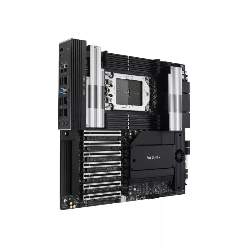 Motininė plokštė ASUS PRO WS WRX90E-SAGE SE, AMD WRX90, lizdas sTR5, EEB, 8x DDR5 DIMM, 7x PCIe x16 GEN5, 4x M.2, 2x USB4 GEN3X2