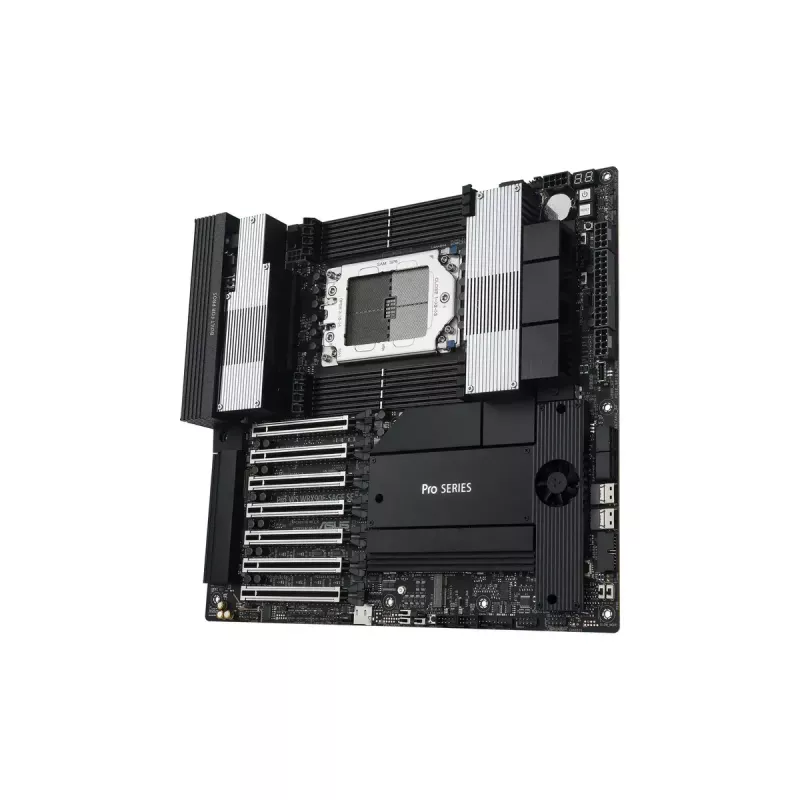 Motininė plokštė ASUS PRO WS WRX90E-SAGE SE, AMD WRX90, lizdas sTR5, EEB, 8x DDR5 DIMM, 7x PCIe x16 GEN5, 4x M.2, 2x USB4 GEN3X2