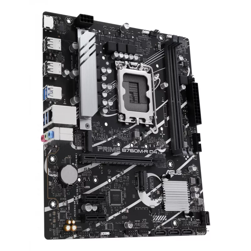 Motininė plokštė ASUS PRIME B760M-R D4 Intel B760 LGA 1700 micro ATX