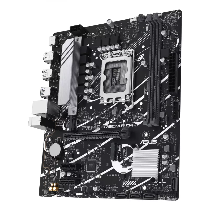 Motininė plokštė ASUS PRIME B760M-R D4 Intel B760 LGA 1700 micro ATX