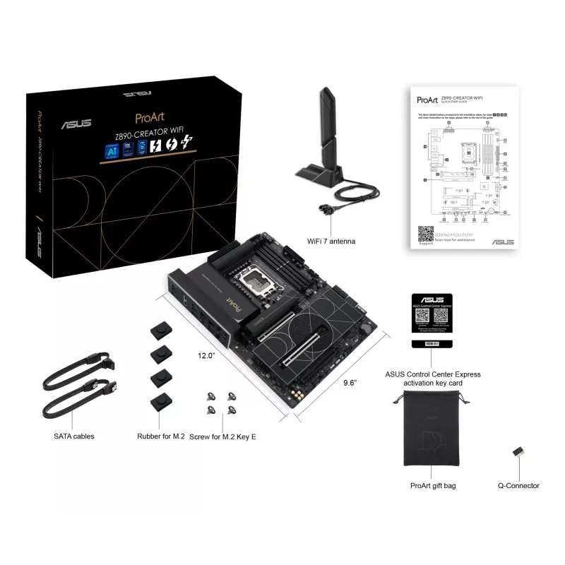 ASUS PROART Z890-CREATOR WIFI Intel Z890 LGA 1851 (Socket V1) ATX pagrindinė plokštė