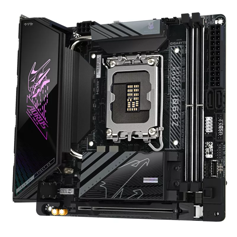 Motininė plokštė GIGABYTE Z890I AORUS ULTRA, Intel mikroschemų rinkinys, LGA 1851, mini ITX