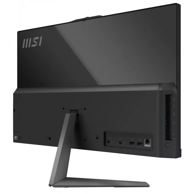 MSI Modern AM242P 1M-1204DE All-in-One kompiuteris, Intel Core 3 100U, 60,5 cm (23,8 colio) 1920 x 1080 pikselių, 16 GB DDR5-SDRAM, 256 GB SSD, Windows 11 Pro, Wi-Fi 6E (802.11ax), juodas