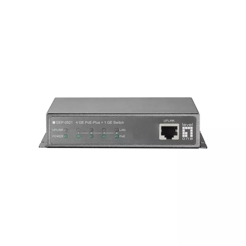Nevaldomas jungiklis LevelOne GEP-0521 5 prievadų Gigabit PoE