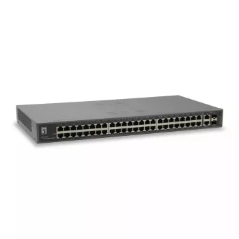 LevelOne 50 prievadų Fast Ethernet komutatorius, 2 x Gigabit SFP/RJ45 kombinuoti