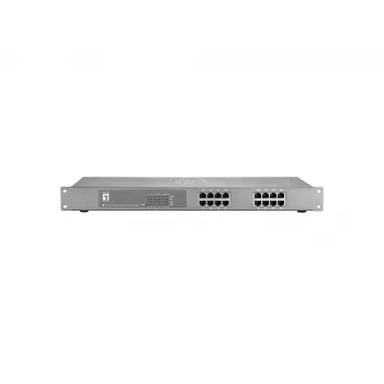 LevelOne FEP-1612 16 prievadų Fast Ethernet PoE komutatorius, 802.3at/af PoE, 120 W