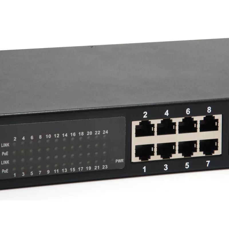 LevelOne GEP-2421 24 prievadų Gigabit PoE jungiklis, 802.3at/af PoE, 630 W