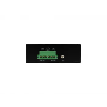 LevelOne IFP-0801 8 prievadų Fast Ethernet PoE pramoninis jungiklis, 4 PoE išėjimai, 802.3at/af PoE, 126 W, -40°C iki 75°C