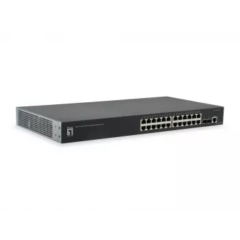 LevelOne KILBY 26 prievadų L2 valdomas Gigabit jungiklis, 2 x 10GbE SFP+