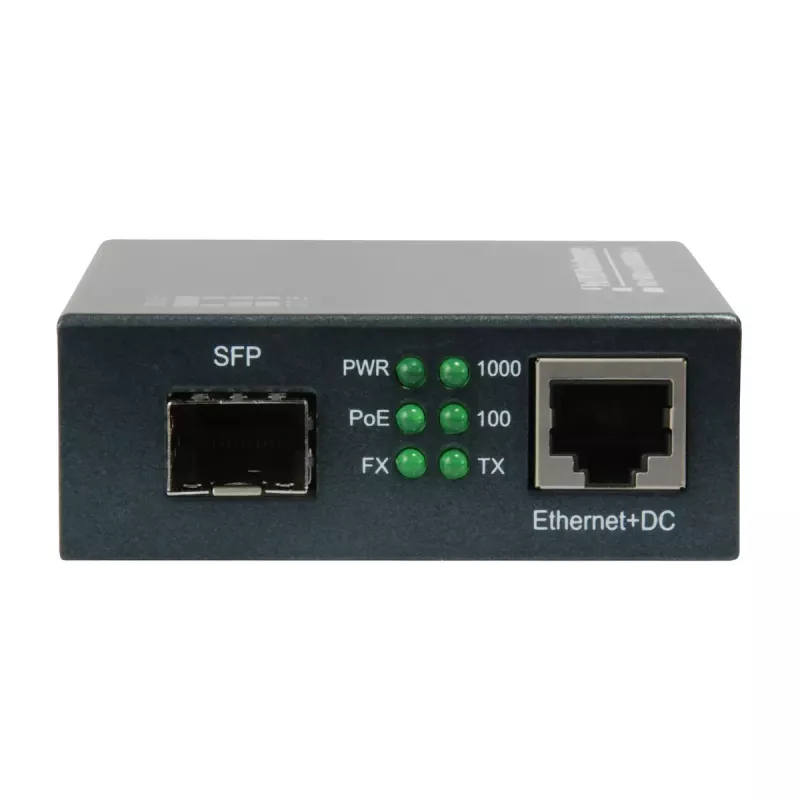 LevelOne GVT-2012 Gigabit medijos keitiklis, RJ45 į SFP, PoE PSE