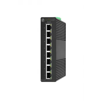 Valdomas jungiklis LevelOne Hilbert 8 pramoninis Gigabit PoE Smart Lite jungiklis