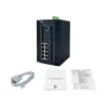 LevelOne 20-Port L2 Plus valdomas pramoninis jungiklis, 8 x 1GbE RJ45, 8 x 1GbE SFP, 4 x 1/2.5GbE SFP, DIN bėgis, -40°C iki 80°C